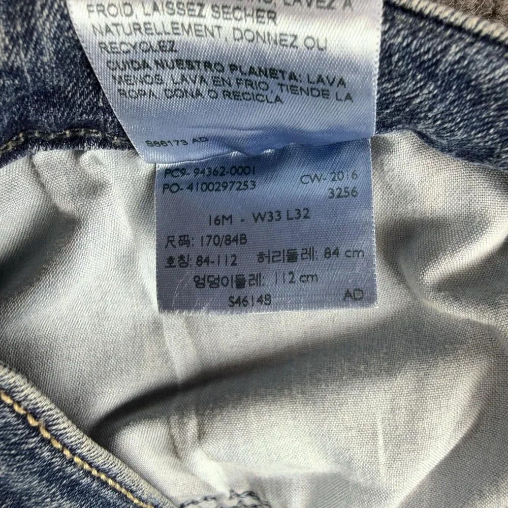 Levi Strauss Signature Jeans Mens 33x30 Blue Medium Wash Modern Boot Cut Denim